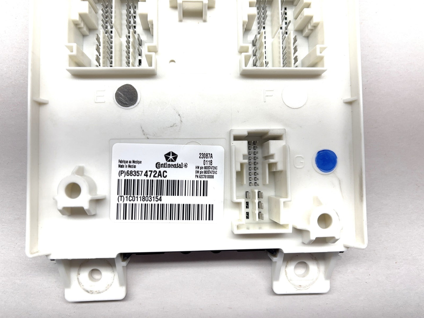 Body Control Module, BCM, 2017-2018 Ram 1500 2500 3500 19-20 Classic 68357472AC