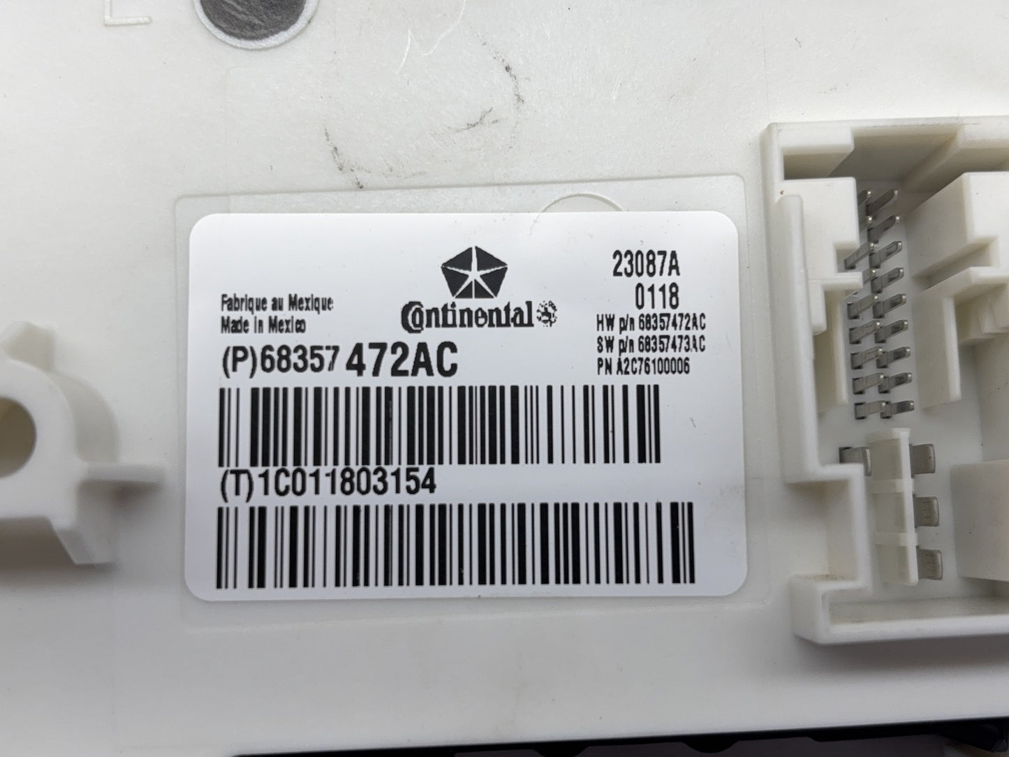 Body Control Module, BCM, 2017-2018 Ram 1500 2500 3500 19-20 Classic 68357472AC