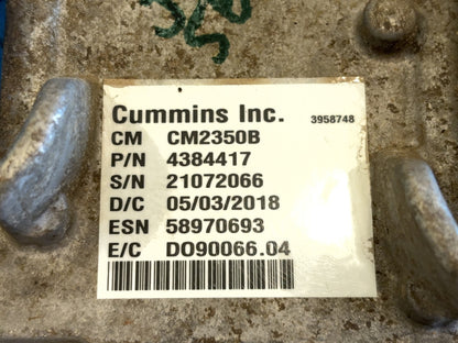 Engine Computer, ECM 2018 Ram 2500 3500 6.7L Cummins Diesel 4384417 CM2350B