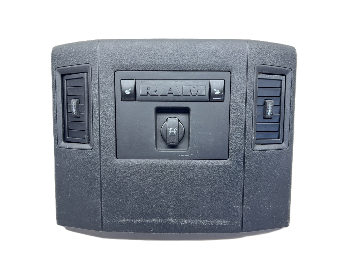 Center Console Rear End Trim Cap w Heated Seats 2013-18 Ram 1500 2500 3500 Black