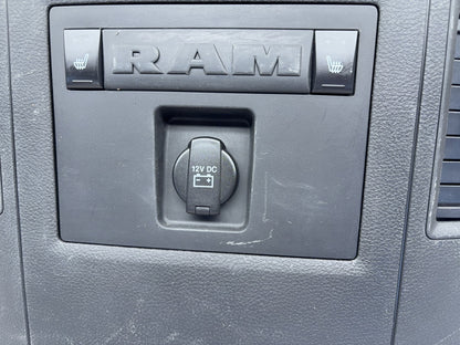 Center Console Rear End Trim Cap w Heated Seats 2013-18 Ram 1500 2500 3500 Black