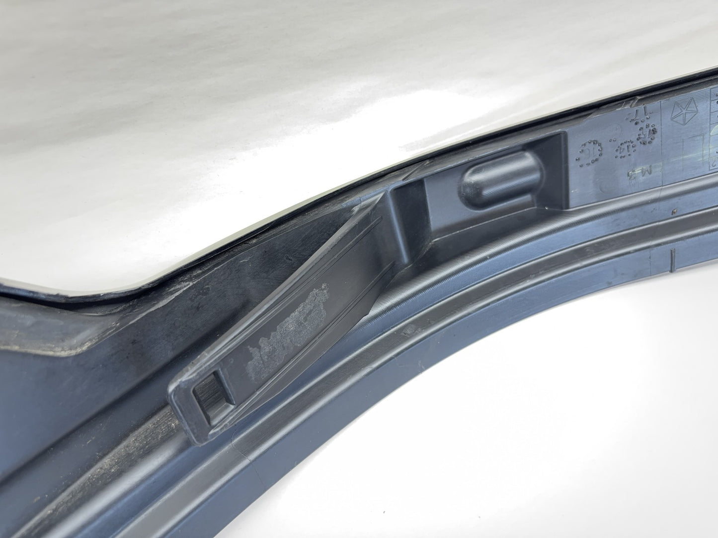 Bumper Upper Cap Filler, 2010-2018 Ram 2500 3500, LH Driver, Brilliant Black PXR