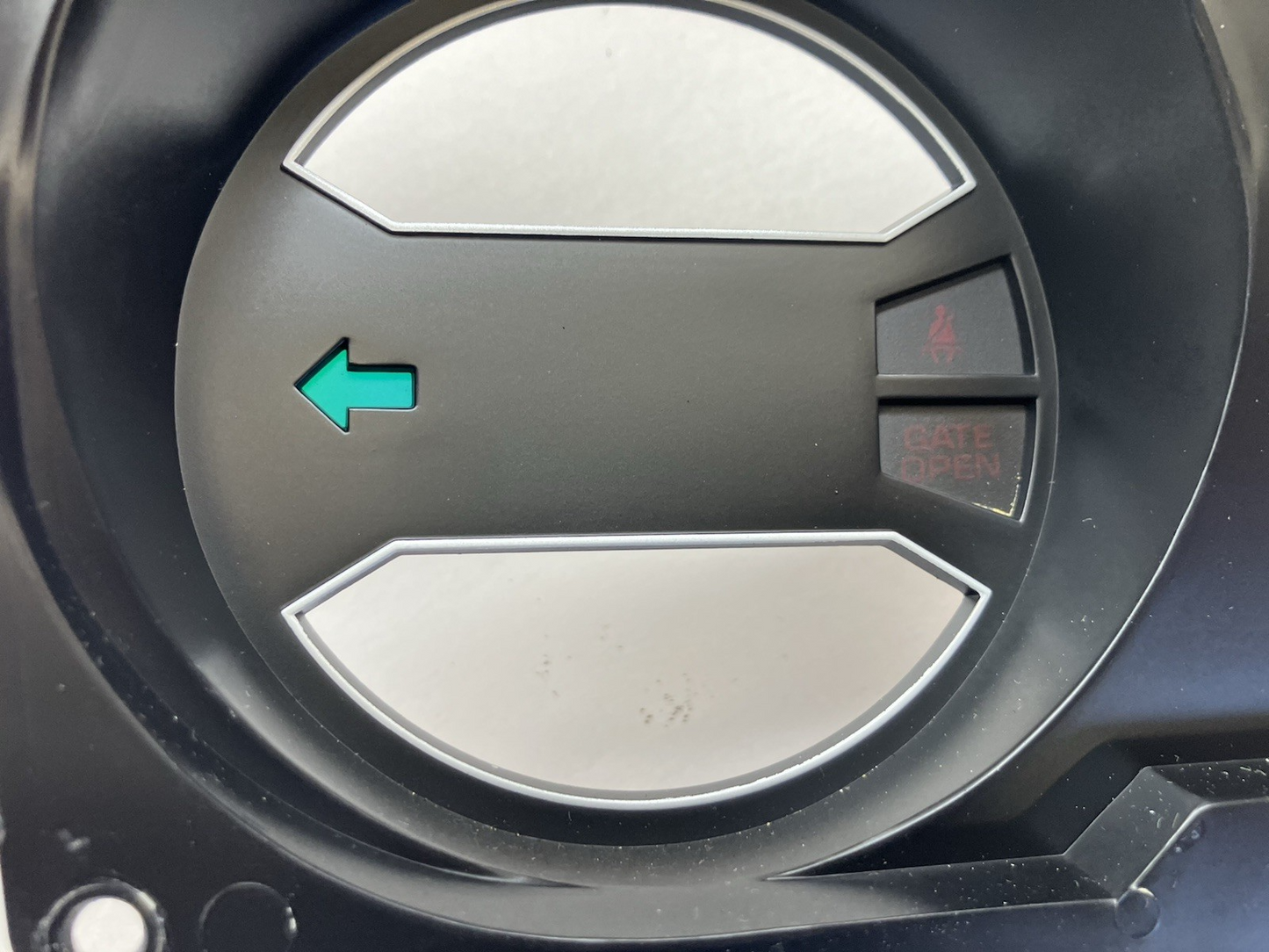 1981-89 Dodge Ramcharger Instrument Cluster Mask (Gate Open) P/N 4075401