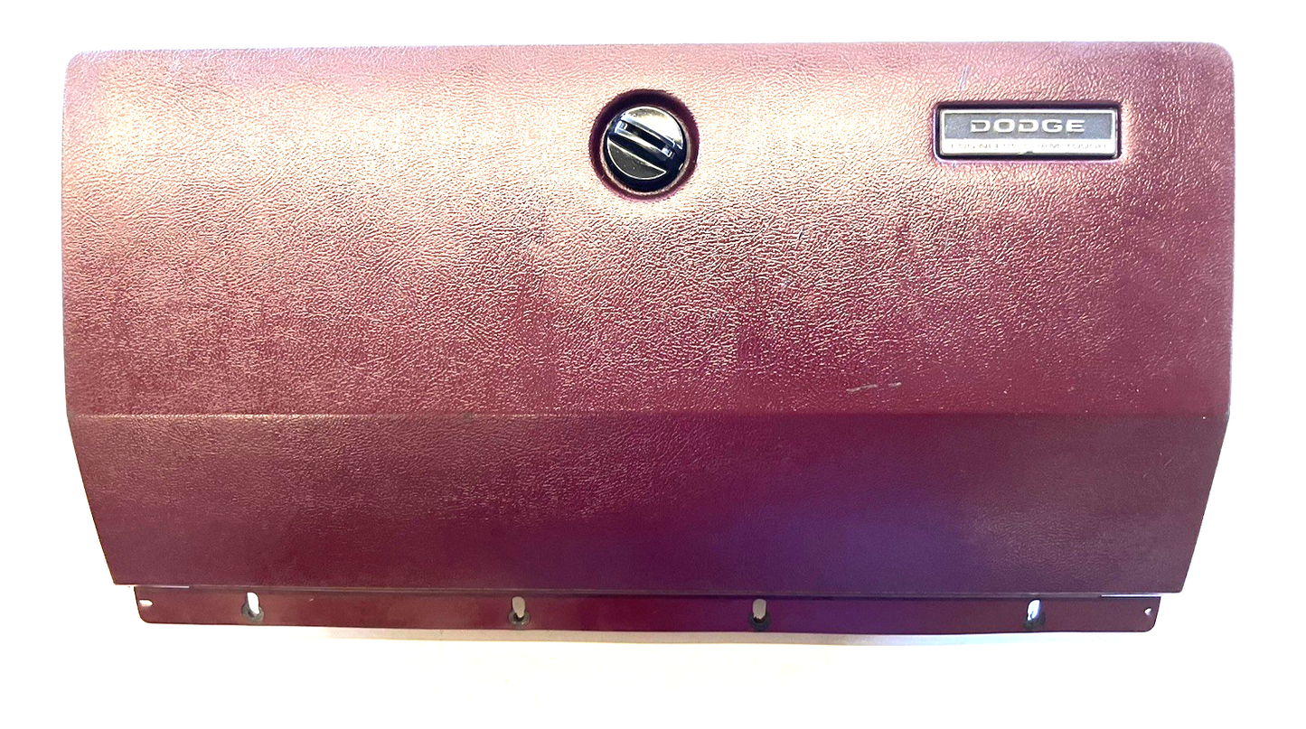 1981-93 Dodge Pickup, Ramcharger Maroon Glove Box