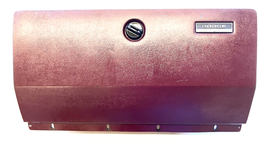 1981-93 Dodge Pickup, Ramcharger Maroon Glove Box