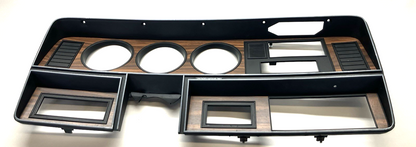 1988-93 Dodge Ram Woodgrain A/C Delete Instrument Cluster Bezel.