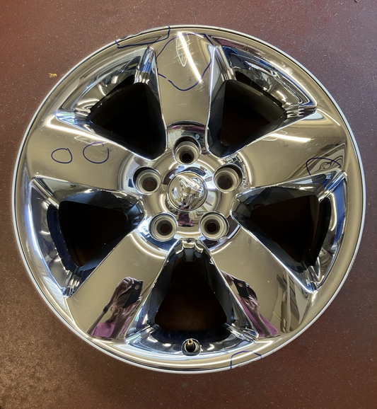 2013-24 Ram 1500 Classic (5 Lug) 5 Spoke 20X8 Chrome Clad Aluminum Wheel.