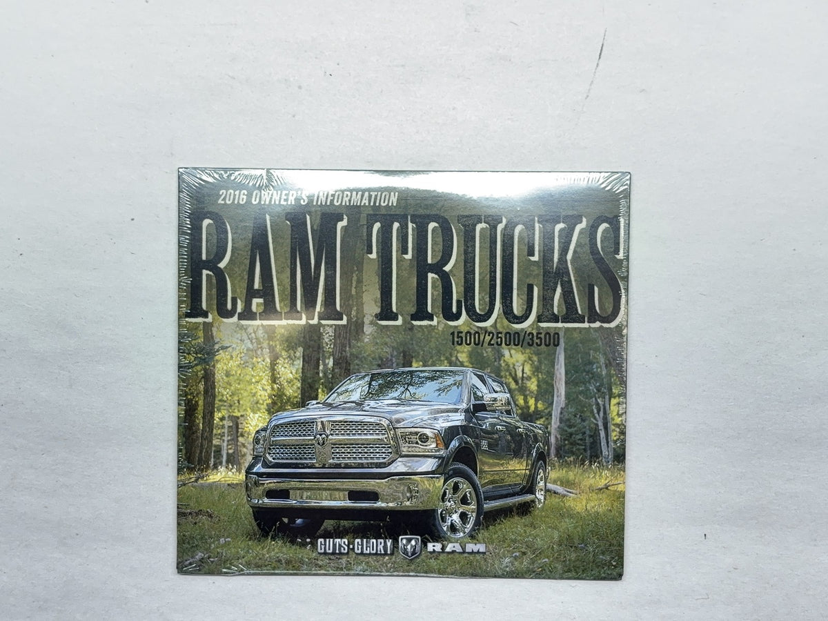 Owner's Manual 2016 Ram 1500 2500 3500 Gas and Diesel Engines Case DVD 4th Ed