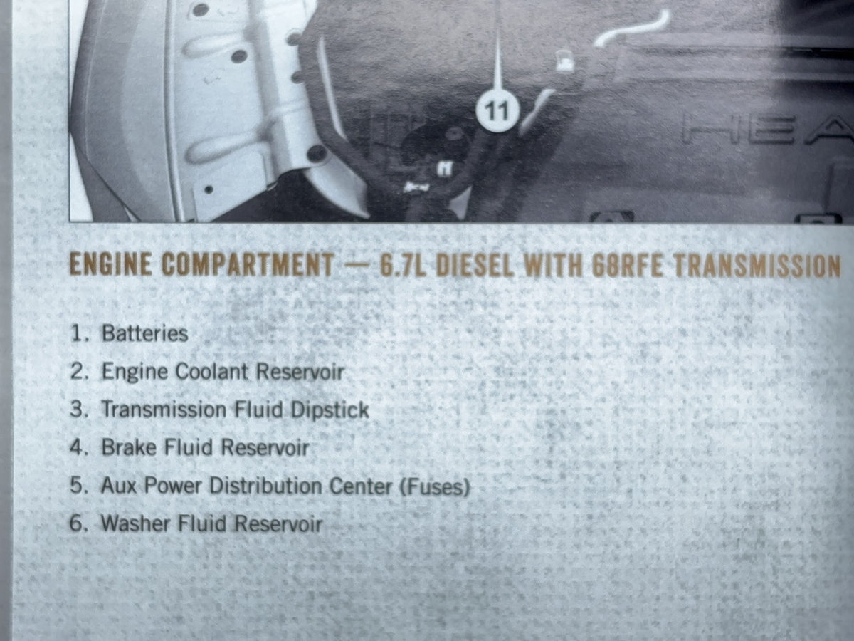 Owner's Manual 2016 Ram 1500 2500 3500 Gas and Diesel Engines Case DVD 4th Ed
