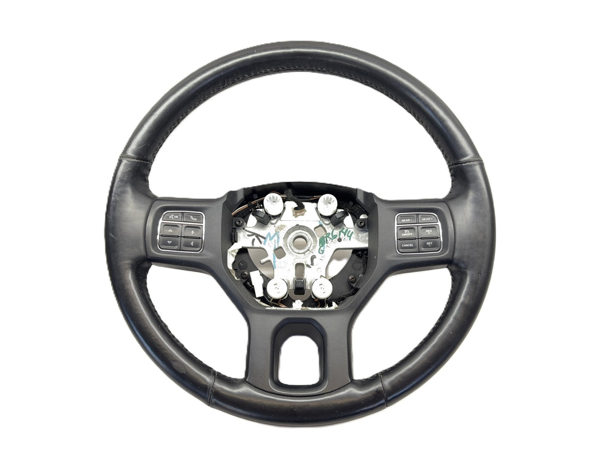 Heated Leather Steering Wheel 2013-2018 Ram 1500 2500 3500 Black 1XC20DX9AE