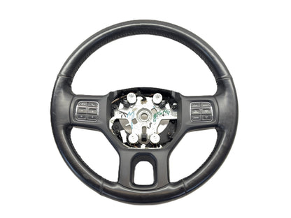 Heated Leather Steering Wheel 2013-2018 Ram 1500 2500 3500 Black 1XC20DX9AE