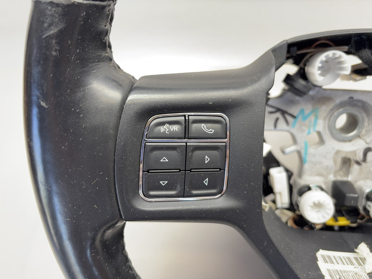 Heated Leather Steering Wheel 2013-2018 Ram 1500 2500 3500 Black 1XC20DX9AE