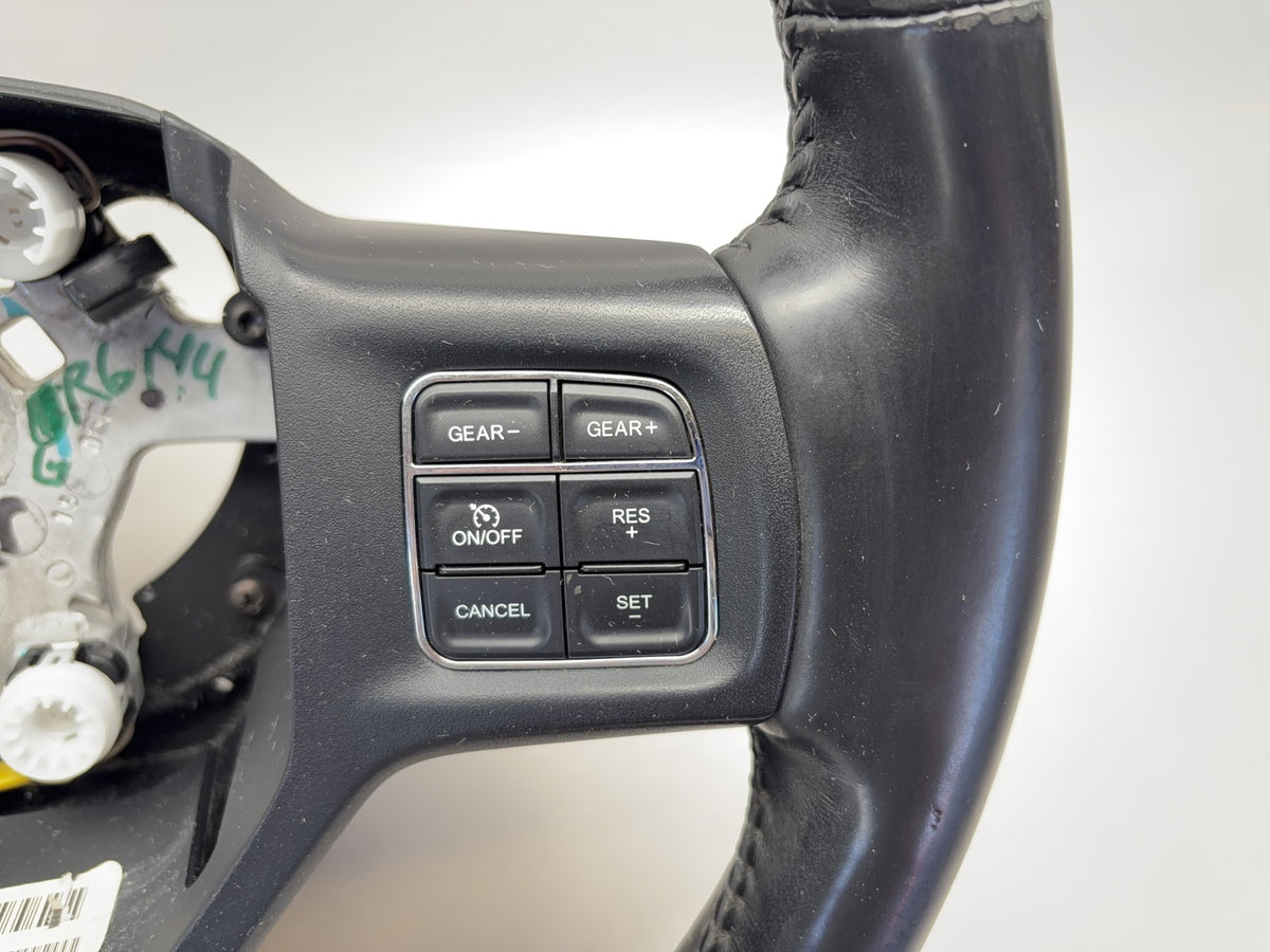 Heated Leather Steering Wheel 2013-2018 Ram 1500 2500 3500 Black 1XC20DX9AE