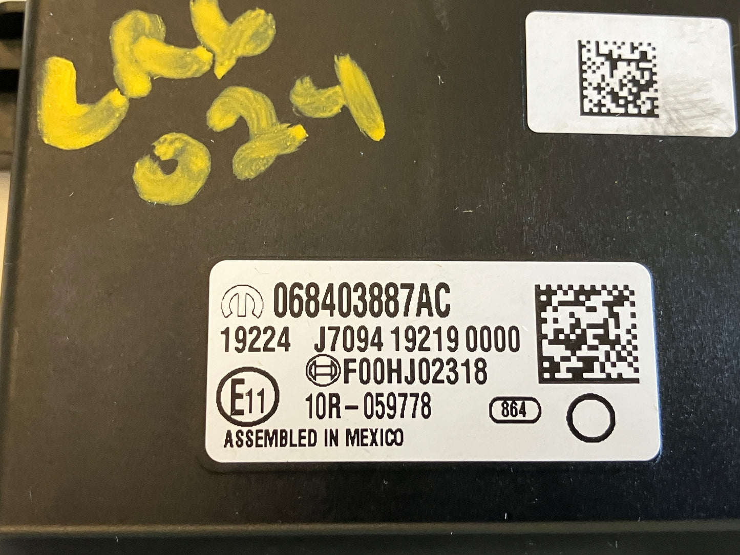 Gateway Module, 2020 Ram 1500 New Style 68403887AC