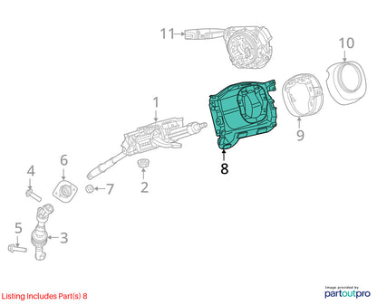 Steering Column Cover Gap Hider 2019-2024 Ram 1500 DT New Style 5YP11TX7AF