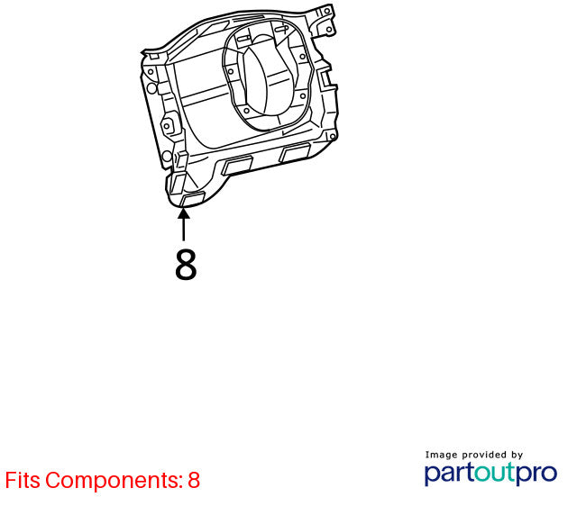 Steering Column Cover Gap Hider 2019-2024 Ram 1500 DT New Style 5YP11TX7AF