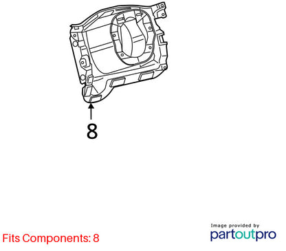 Steering Column Cover Gap Hider 2019-2024 Ram 1500 DT New Style 5YP11TX7AF