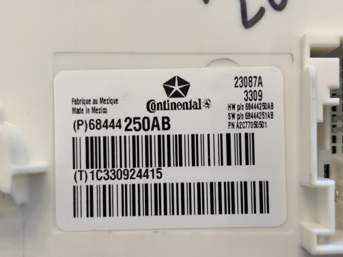 Body Control Module, BCM, 2020 Ram 2500 3500 68444250AB