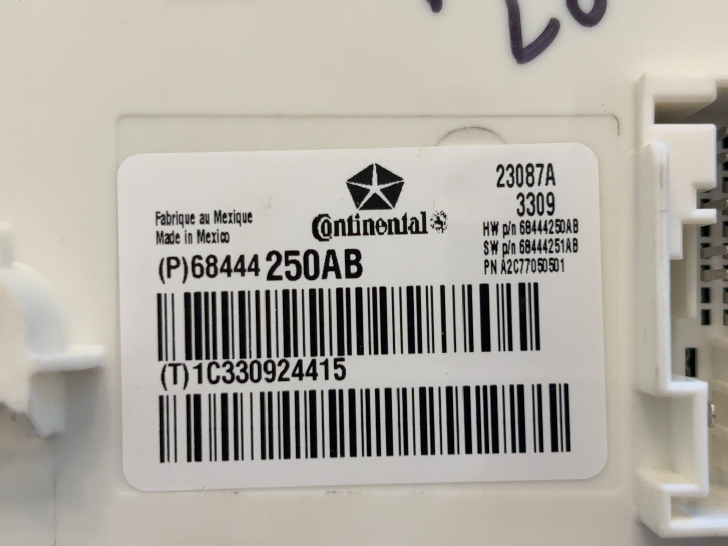 Body Control Module, BCM, 2020 Ram 2500 3500 68444250AB