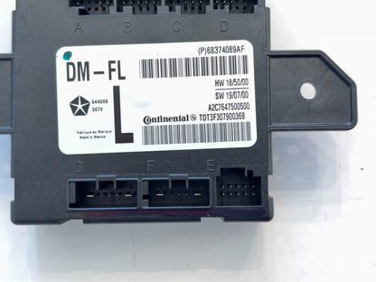 Left Driver Door Module, 2019-2020 Ram 2500 3500 68374089AF Manual Fold