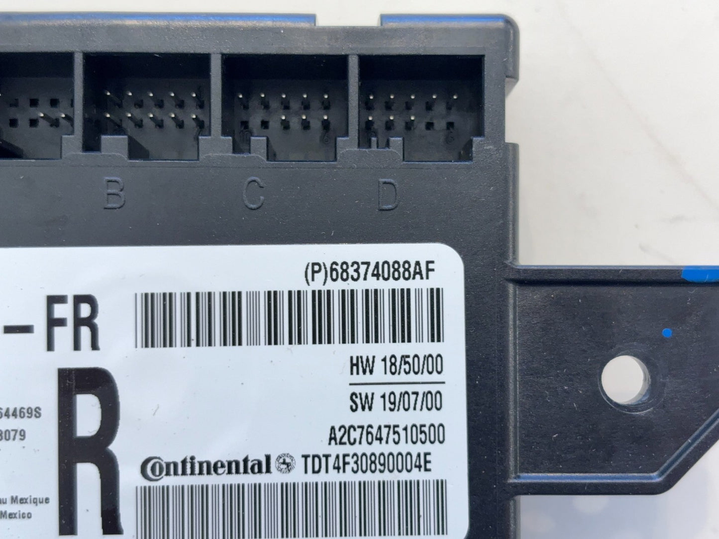 Right Passenger Door Module, 2019-2020 Ram 2500 3500 68374088AF Manual Fold