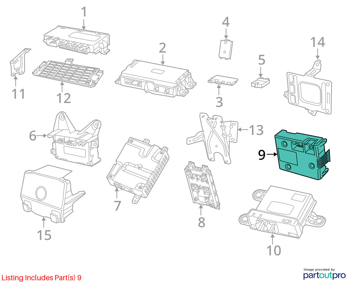 Trailer Brake Control Module, 2019-2024 Ram 2500 3500 68413389AC