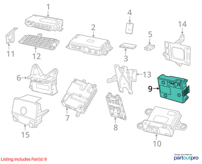 Trailer Brake Control Module, 2019-2024 Ram 2500 3500 68413389AC