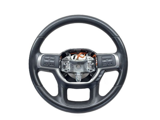 Vinyl Steering Wheel 2020 Ram Truck 2500 3500 Black Cruise Gear + / - 6WA752X7AA