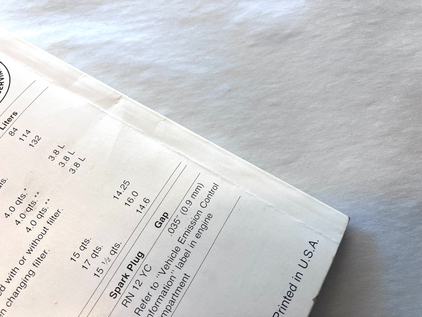 Owner's Manual, 1991 Ram Pickup and Ramcharger, Gasoline Engines