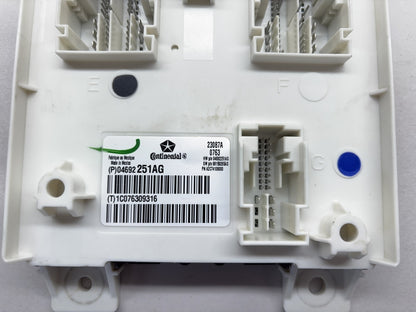 Body Control Module, BCM, 2013 Ram 1500 4692251AG Used OEM Requires Reprogram
