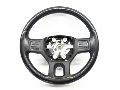 Leather Steering Wheel Ram 2013-2018 Ram 1500 2500 3500 Black 5NH77DX9AA