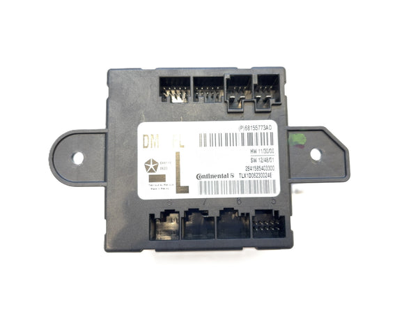 LH Left Door Module, 2013-2018 Ram 1500 2500 3500, Driver Power Fold 68155773AD