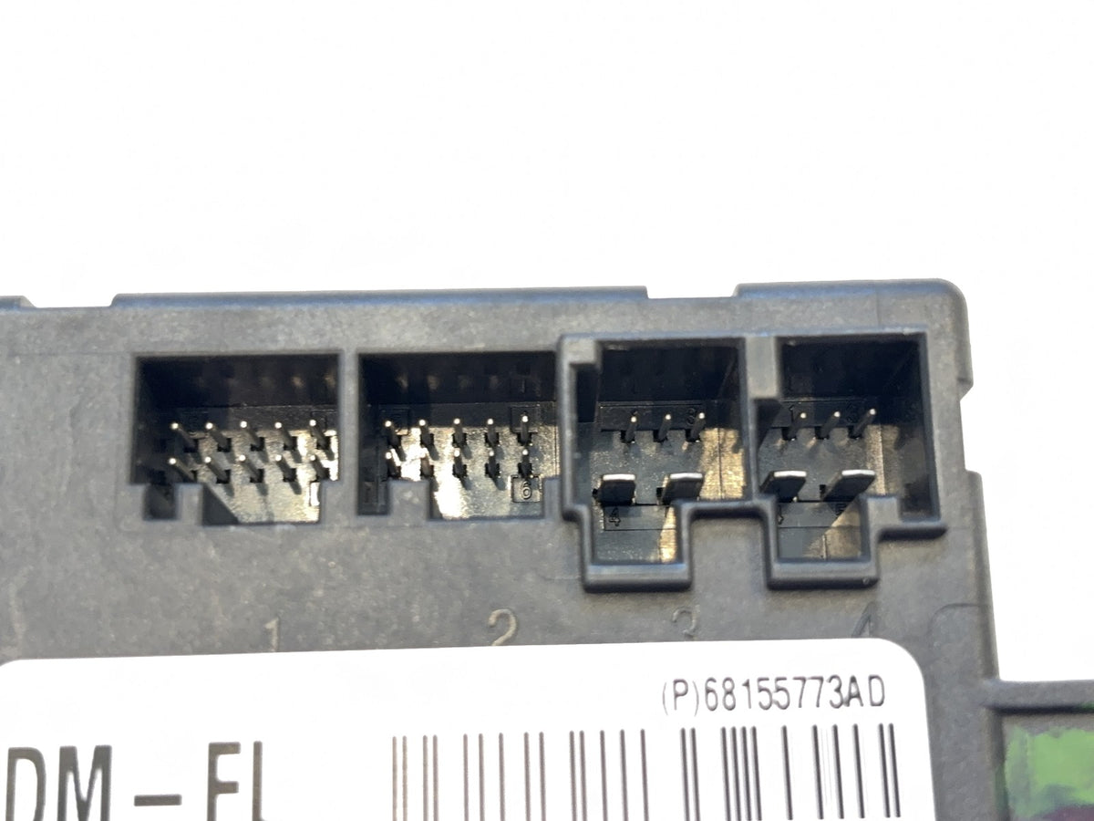 LH Left Door Module, 2013-2018 Ram 1500 2500 3500, Driver Power Fold 68155773AD