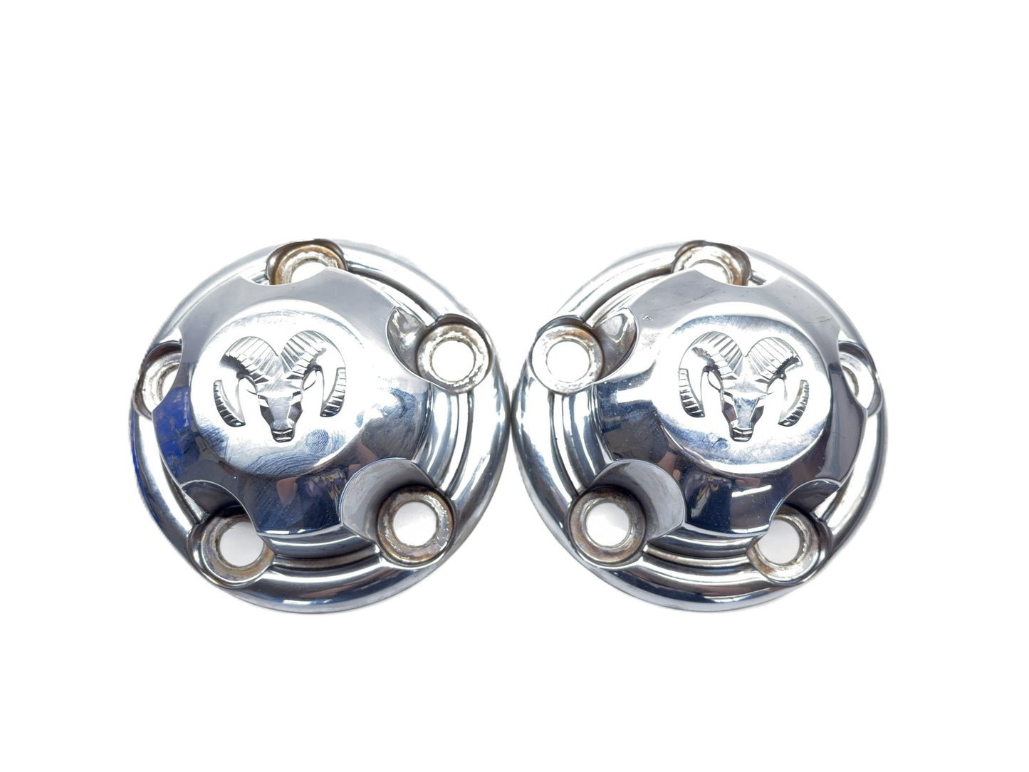 Center Caps, Set of 2, 1994-2001 Dodge Ram 1500 for 16x7 5 Spoke Chrome Wheel