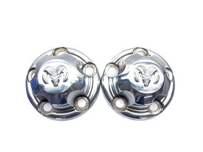 Center Caps, Set of 2, 1994-2001 Dodge Ram 1500 for 16x7 5 Spoke Chrome Wheel