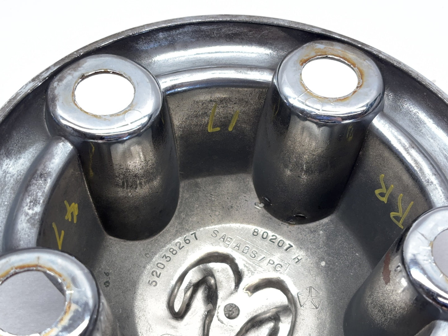 Center Caps, Set of 2, 1994-2001 Dodge Ram 1500 for 16x7 5 Spoke Chrome Wheel