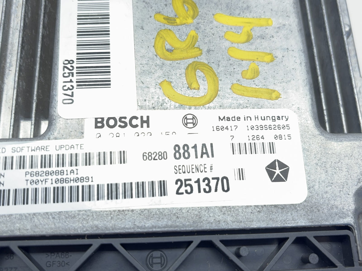 Engine Computer, ECU PCM ECM 2014-18 Ram 1500 3.0L EcoDiesel 5150767AC 68280881