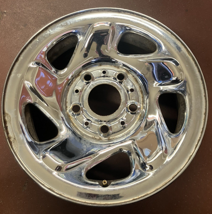 1994-01 Dodge 16x7 Chrome Steel Wheel. P/N 52057938AB. Interchange # 560-2039