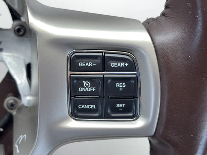 Heated Leather Steering Wheel 2013-2018 Ram 1500 2500 3500 Brown U1 *Light Wear*