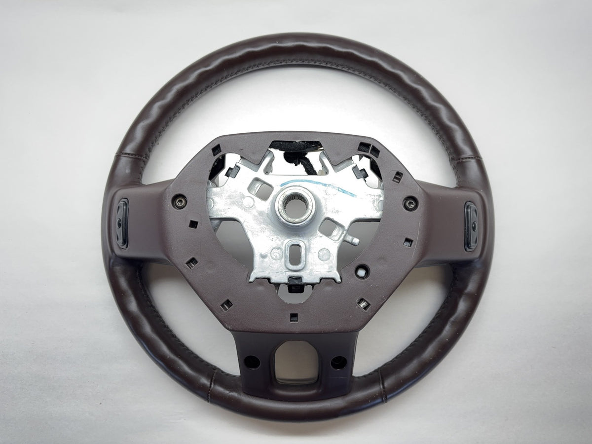Heated Leather Steering Wheel 2013-2018 Ram 1500 2500 3500 Brown U1 *Light Wear*