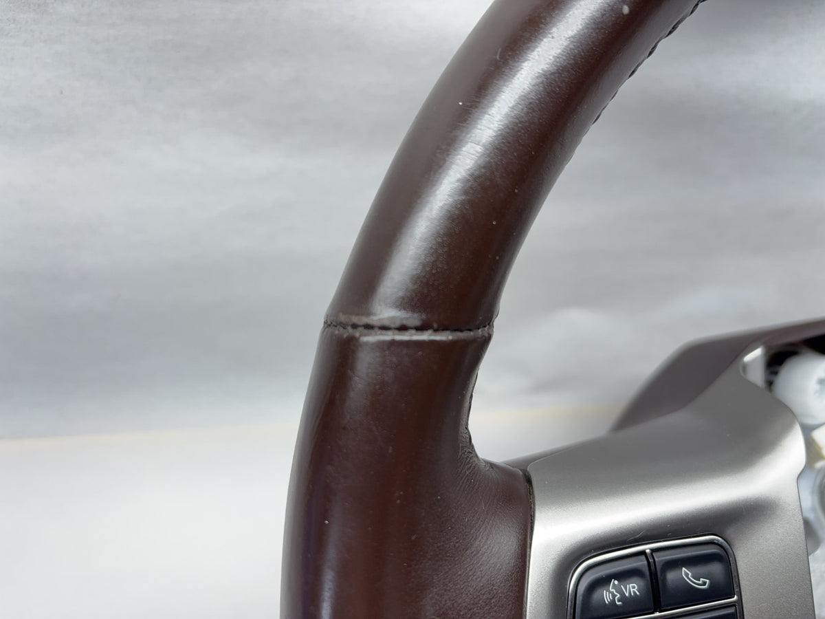 Heated Leather Steering Wheel 2013-2018 Ram 1500 2500 3500 Brown U1 *Light Wear*