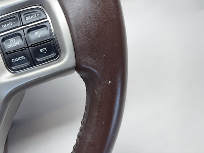 Heated Leather Steering Wheel 2013-2018 Ram 1500 2500 3500 Brown U1 *Light Wear*