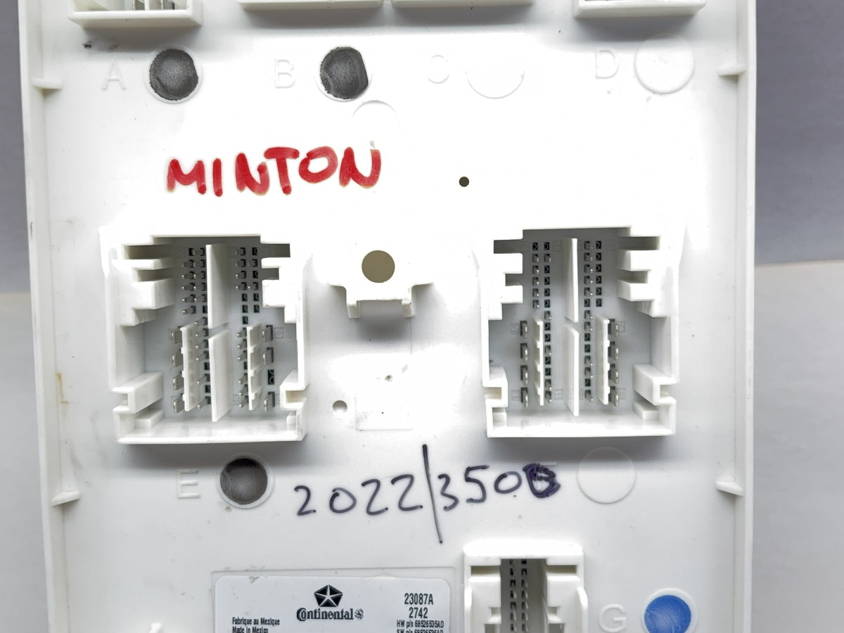 Body Control Module, BCM, 2022-2023 Ram 2500 3500 68526535AD 591-16960