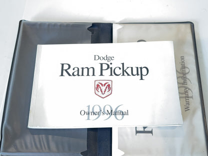Owner's Manual with Case, 1996 Ram 1500 2500 3500 V6 V8 Gasoline Engines