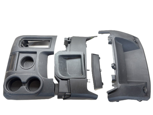 Floor Console, 2013-2018 Dodge Ram 1500 2500 3500 with Bench Seat Black Gray *X8