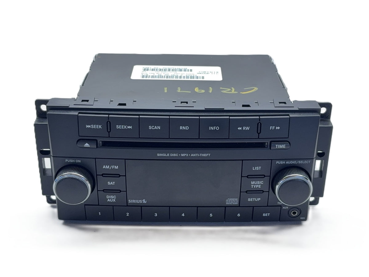 2012 Dodge Ram Radio Factory Stereo AM FM Sirius Satellite CD AUX RES 5091164AB