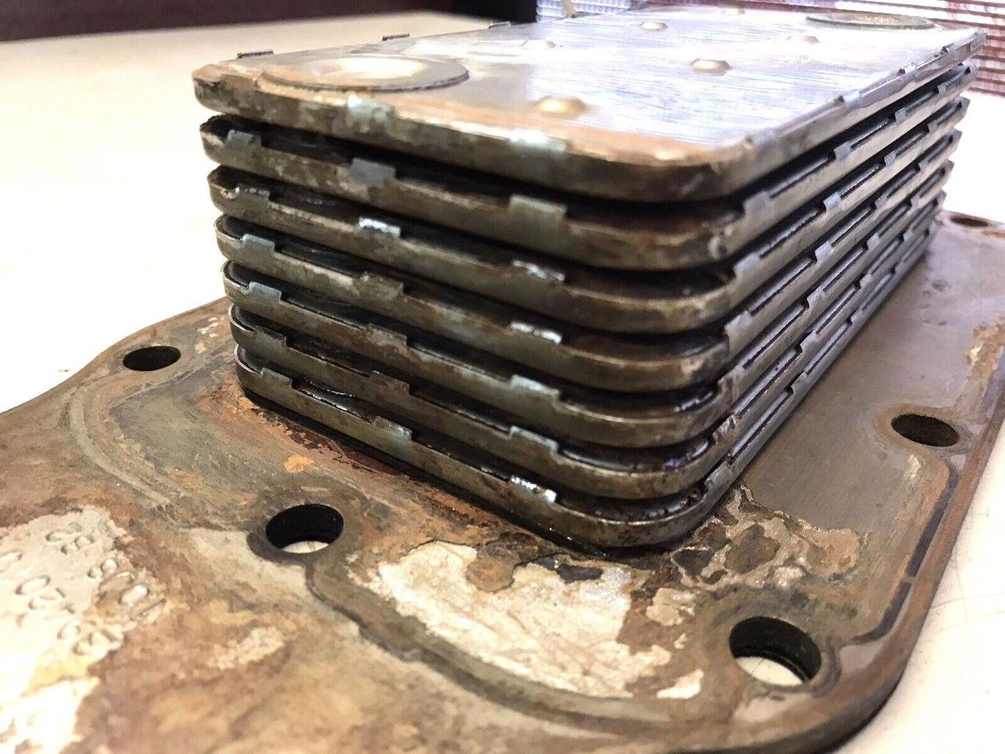 Engine Oil Cooler Heat Exchanger 94-02 Dodge Ram 2500 3500 5.9L Cummins, 3942010