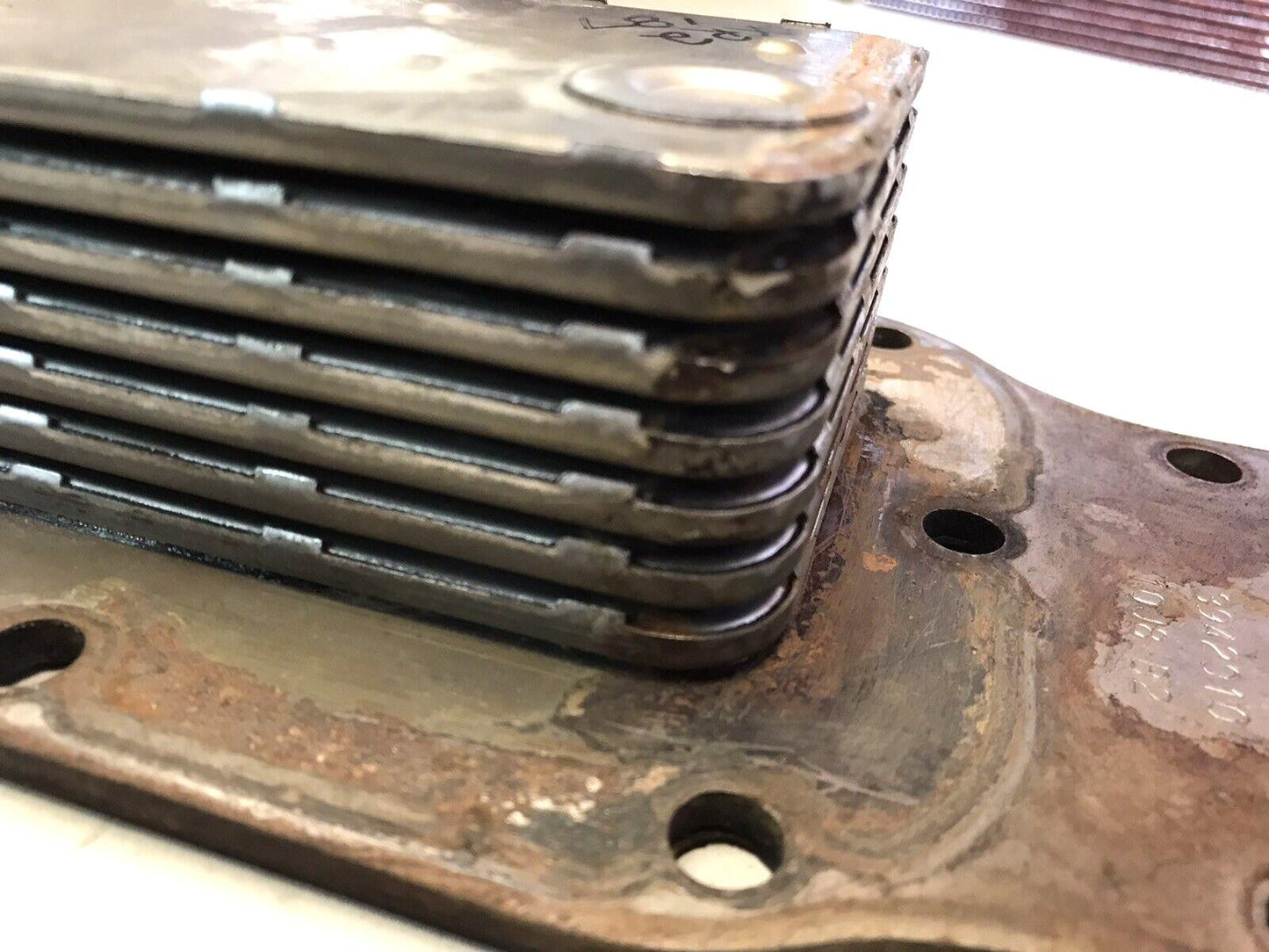 Engine Oil Cooler Heat Exchanger 94-02 Dodge Ram 2500 3500 5.9L Cummins, 3942010