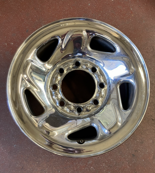 16X6.5 Slot Chrome Wheel 1994-Dodge Ram 2500 3500 Single Wheel PU