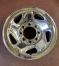 16X6.5 Slot Chrome Wheel 1994-Dodge Ram 2500 3500 Single Wheel PU